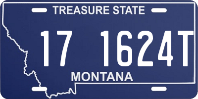 MT license plate 171624T