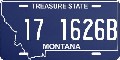 MT license plate 171626B