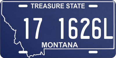 MT license plate 171626L