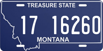 MT license plate 171626O