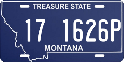 MT license plate 171626P