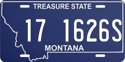 MT license plate 171626S