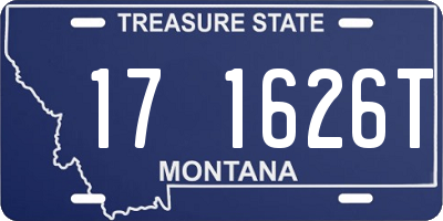 MT license plate 171626T