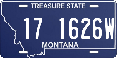 MT license plate 171626W