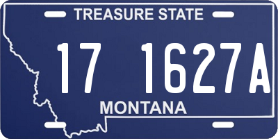MT license plate 171627A