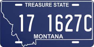 MT license plate 171627C