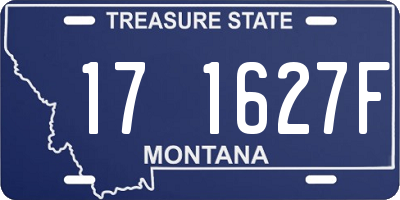 MT license plate 171627F