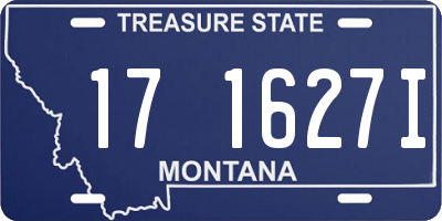 MT license plate 171627I