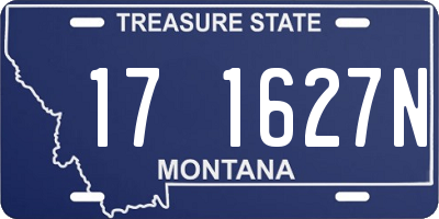 MT license plate 171627N