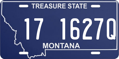 MT license plate 171627Q
