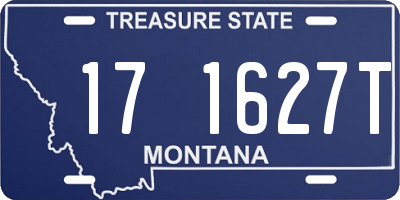 MT license plate 171627T