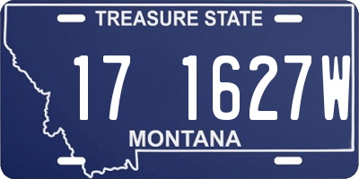 MT license plate 171627W