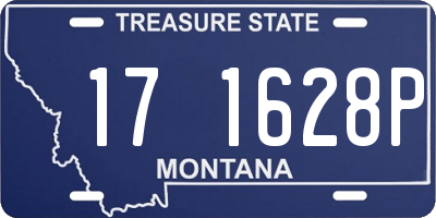 MT license plate 171628P