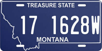 MT license plate 171628W