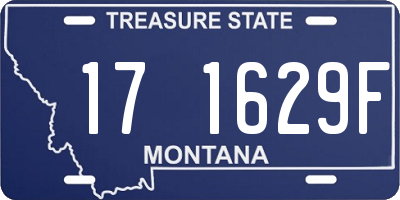 MT license plate 171629F