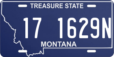 MT license plate 171629N