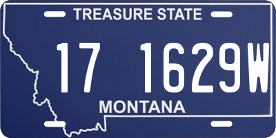 MT license plate 171629W