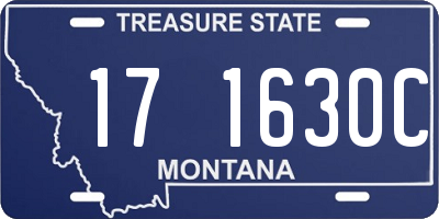 MT license plate 171630C
