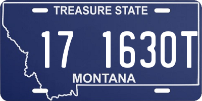 MT license plate 171630T