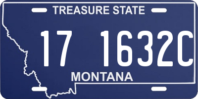 MT license plate 171632C