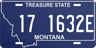 MT license plate 171632E