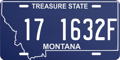 MT license plate 171632F