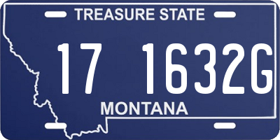 MT license plate 171632G