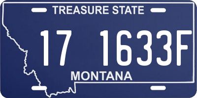 MT license plate 171633F