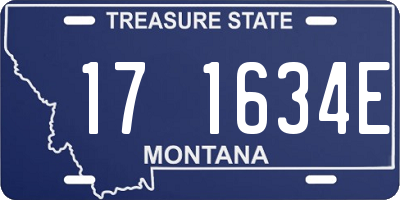MT license plate 171634E