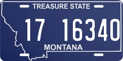 MT license plate 171634O