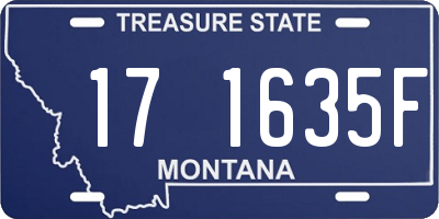 MT license plate 171635F