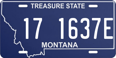 MT license plate 171637E