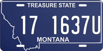MT license plate 171637U