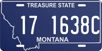 MT license plate 171638C