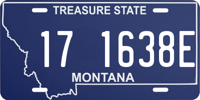 MT license plate 171638E