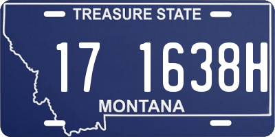 MT license plate 171638H