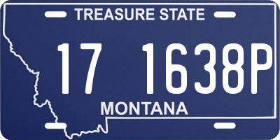 MT license plate 171638P