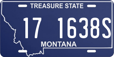 MT license plate 171638S
