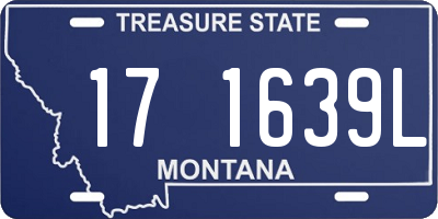 MT license plate 171639L