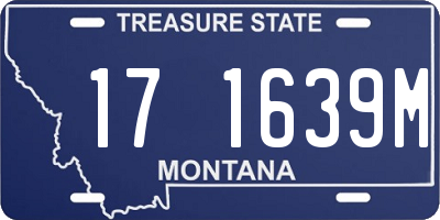 MT license plate 171639M