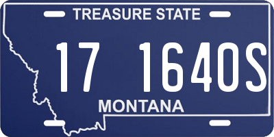 MT license plate 171640S