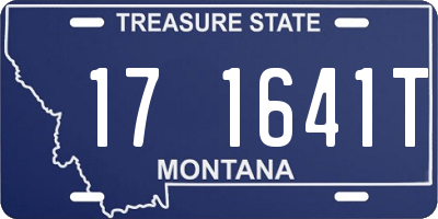 MT license plate 171641T