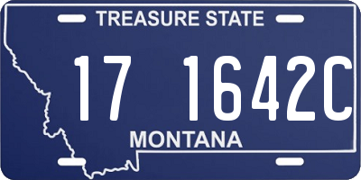 MT license plate 171642C