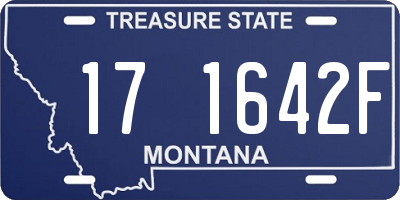 MT license plate 171642F
