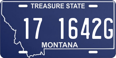 MT license plate 171642G