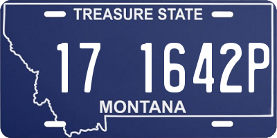 MT license plate 171642P