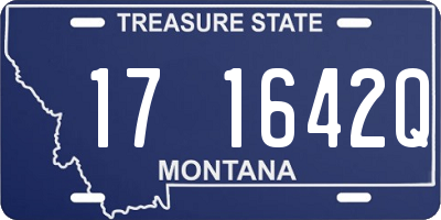 MT license plate 171642Q