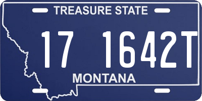MT license plate 171642T