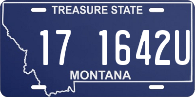 MT license plate 171642U