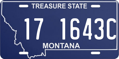 MT license plate 171643C
